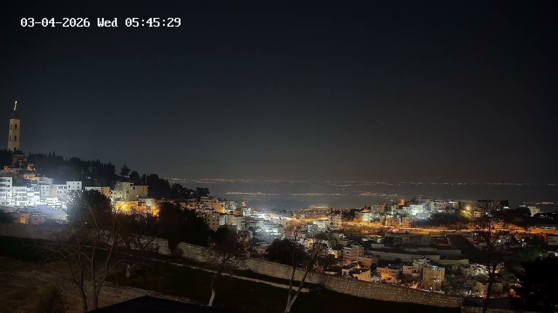 East Quds (Abu Dis/Jabel Mukaber/AlSawahira-AlGharbiyya/Sawahera al-Sharqiya/Jub al-Rum Towns View Towards Midbar Yehuda (Judean Desert) Live Cam - Jabal Batin Elhawa, East Quds, Palestine 