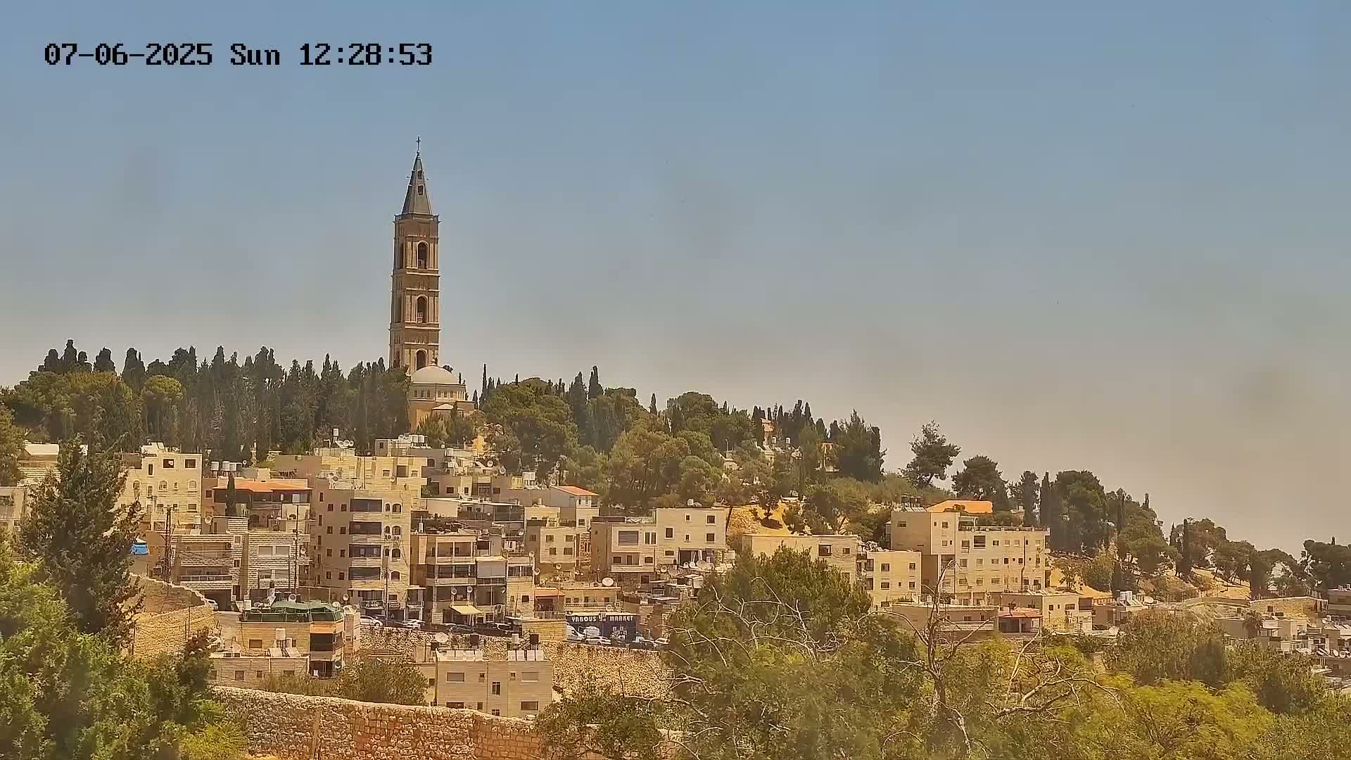 East Quds (East Jerusalem) Mount Olives Summit Live Cam - At-Tur, East Quds (East Jerusalem), Palestine
