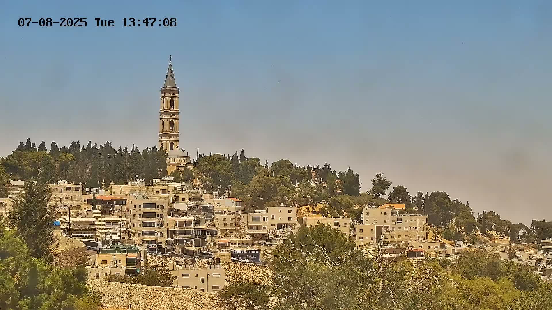 East Quds (East Jerusalem) Mount Olives Summit Live Cam - At-Tur, East Quds (East Jerusalem), Palestine