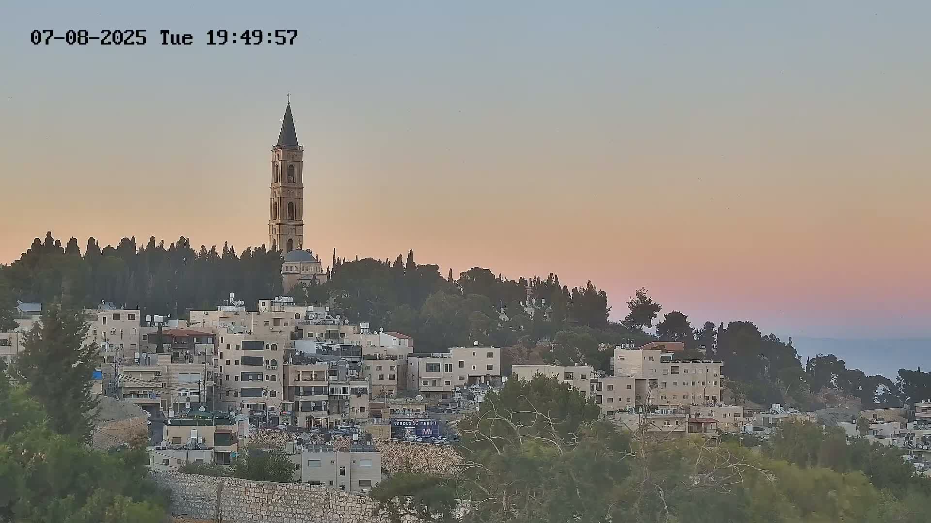 East Quds (East Jerusalem) Mount Olives Summit Live Cam - At-Tur, East Quds (East Jerusalem), Palestine