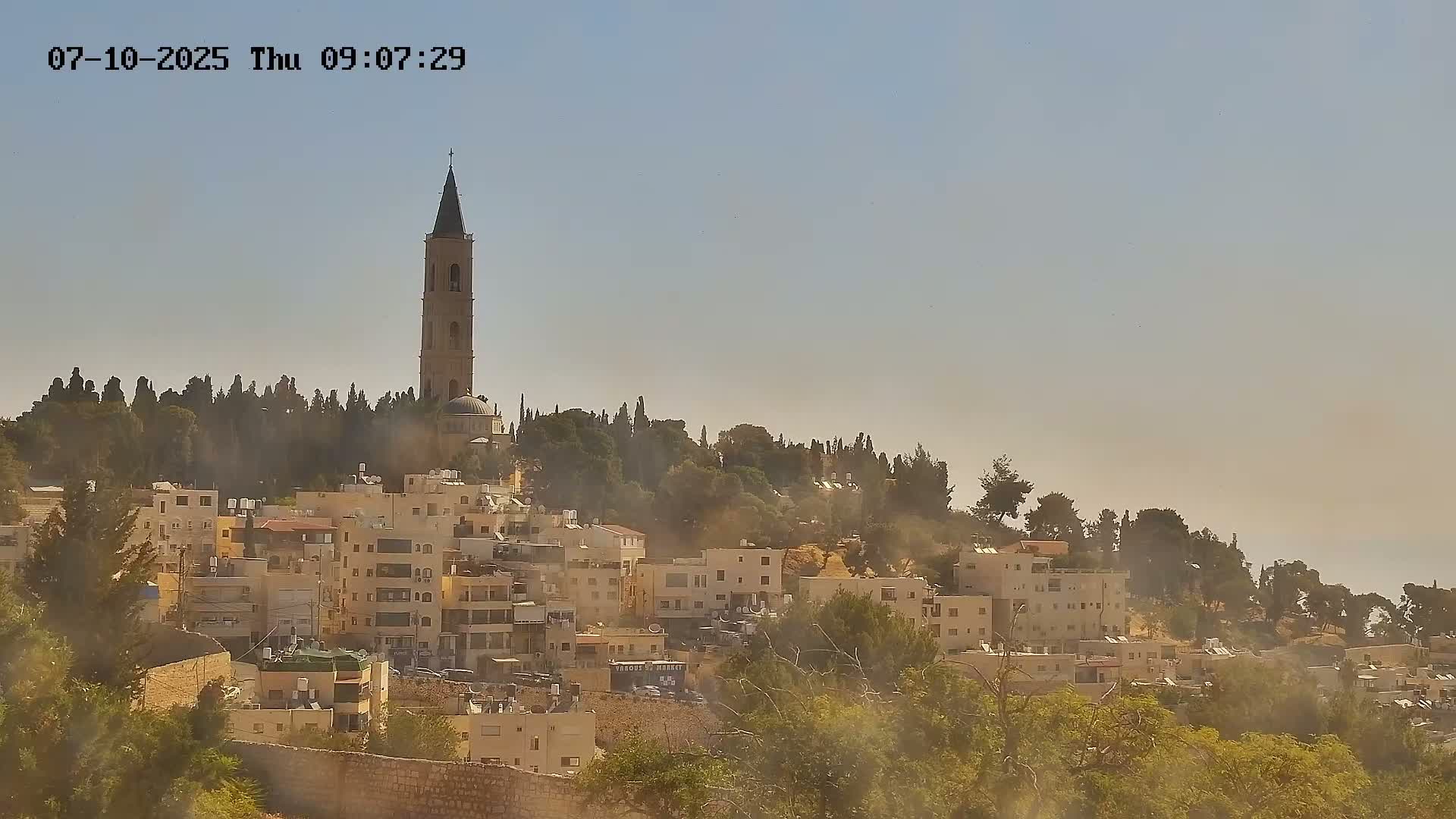 East Quds (East Jerusalem) Mount Olives Summit Live Cam - At-Tur, East Quds (East Jerusalem), Palestine