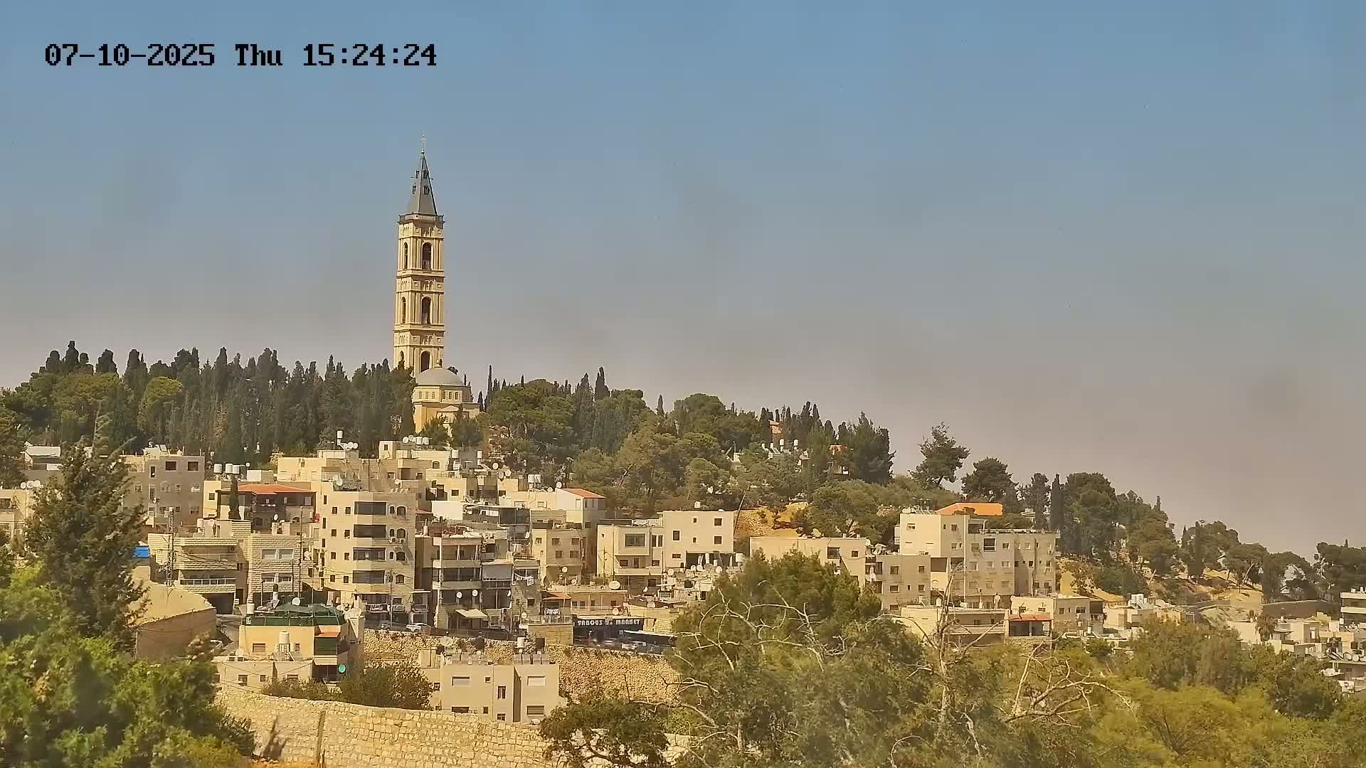 East Quds (East Jerusalem) Mount Olives Summit Live Cam - At-Tur, East Quds (East Jerusalem), Palestine