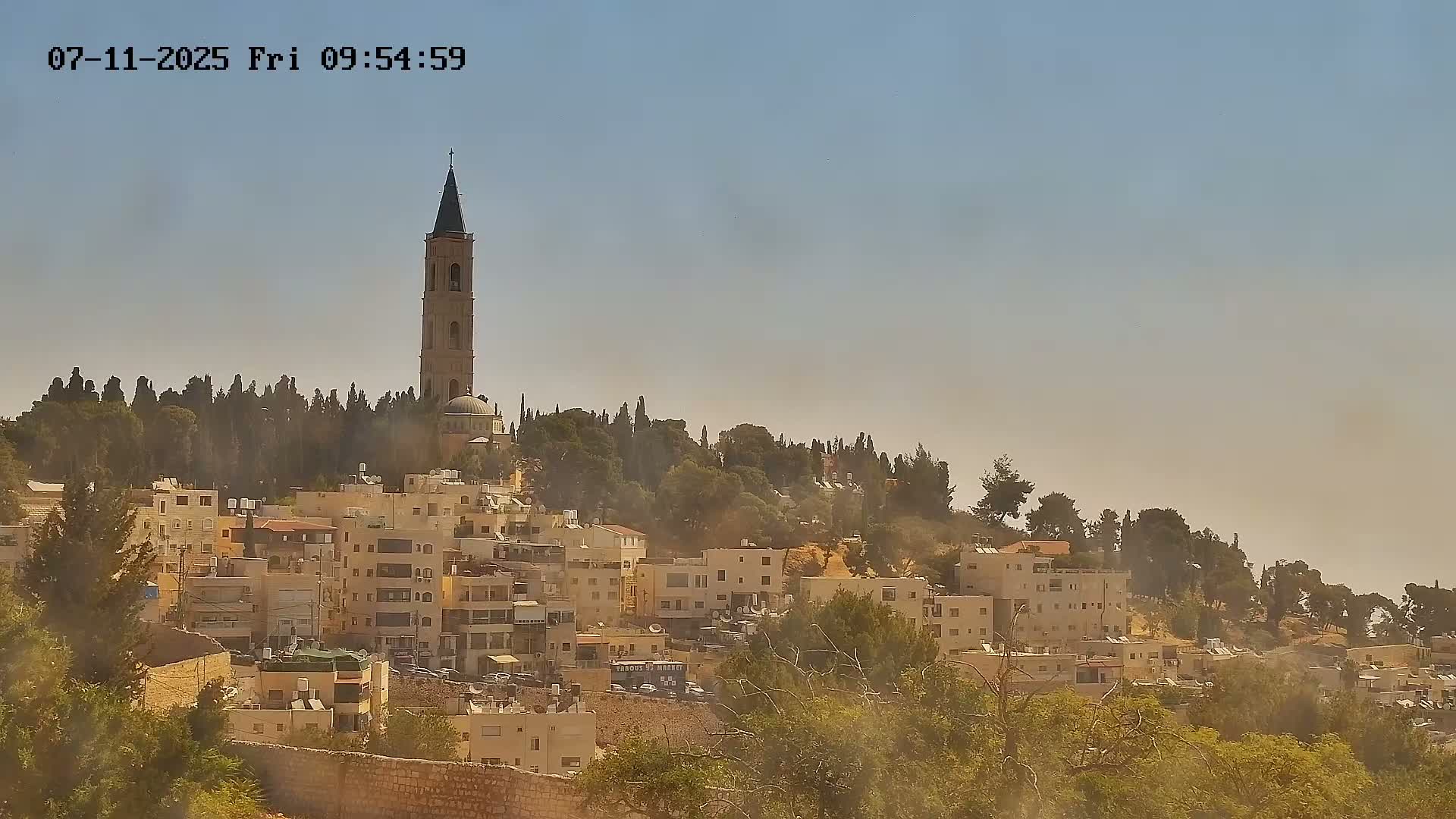 East Quds (East Jerusalem) Mount Olives Summit Live Cam - At-Tur, East Quds (East Jerusalem), Palestine