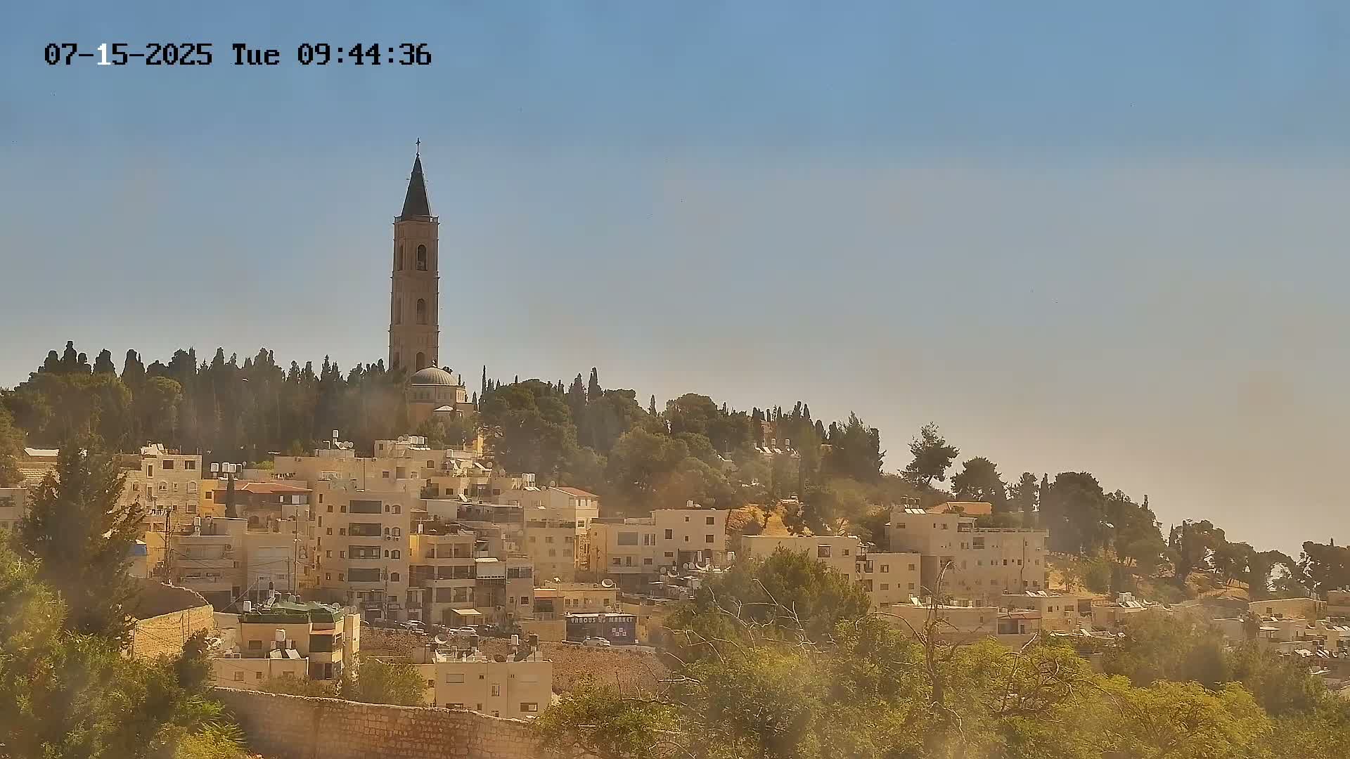 East Quds (East Jerusalem) Mount Olives Summit Live Cam - At-Tur, East Quds (East Jerusalem), Palestine
