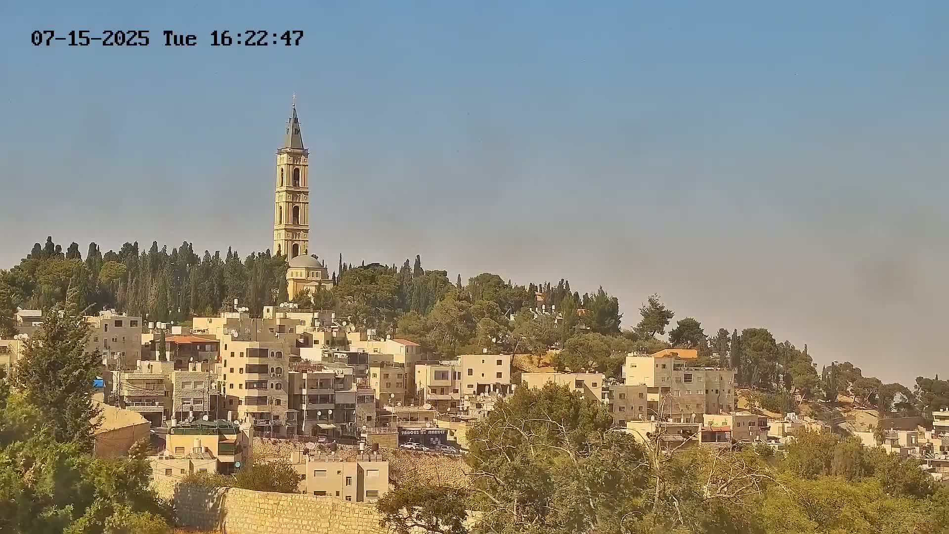East Quds (East Jerusalem) Mount Olives Summit Live Cam - At-Tur, East Quds (East Jerusalem), Palestine