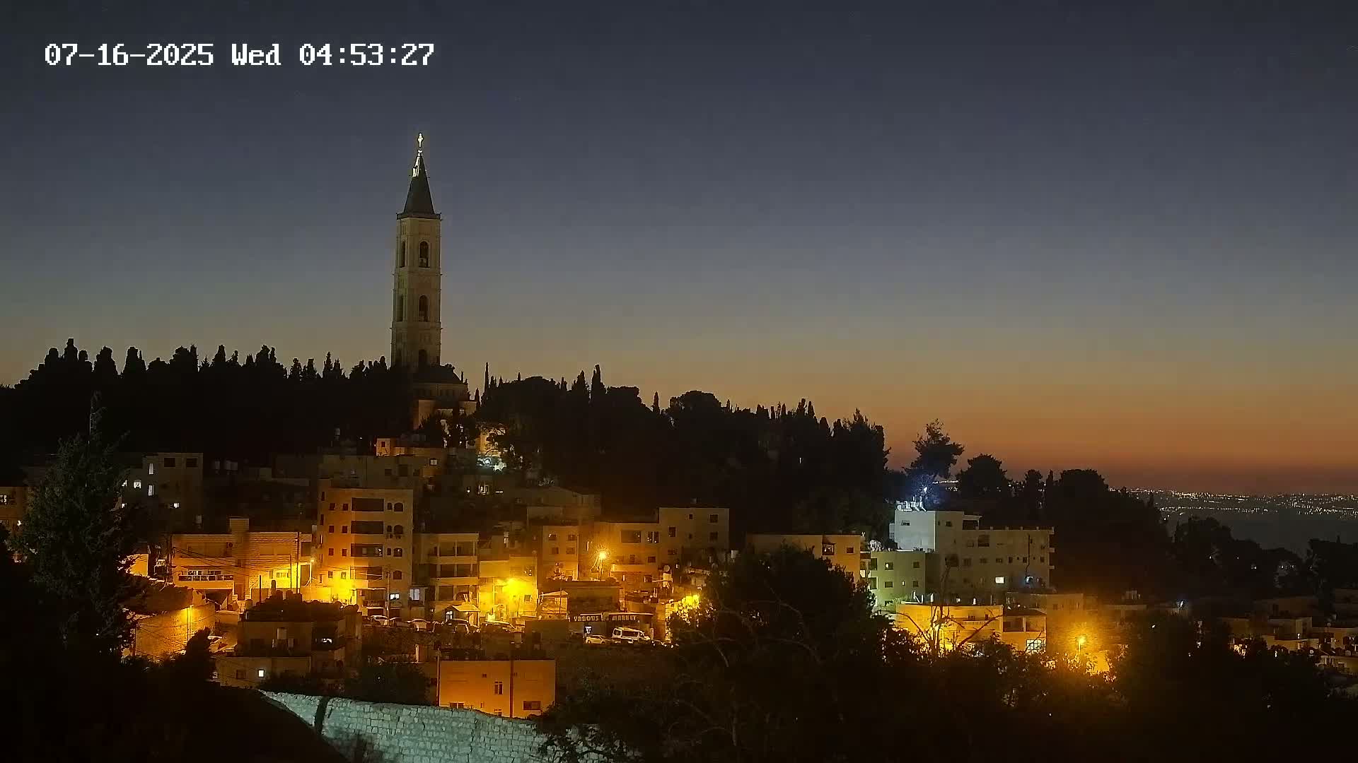 East Quds (East Jerusalem) Mount Olives Summit Live Cam - At-Tur, East Quds (East Jerusalem), Palestine