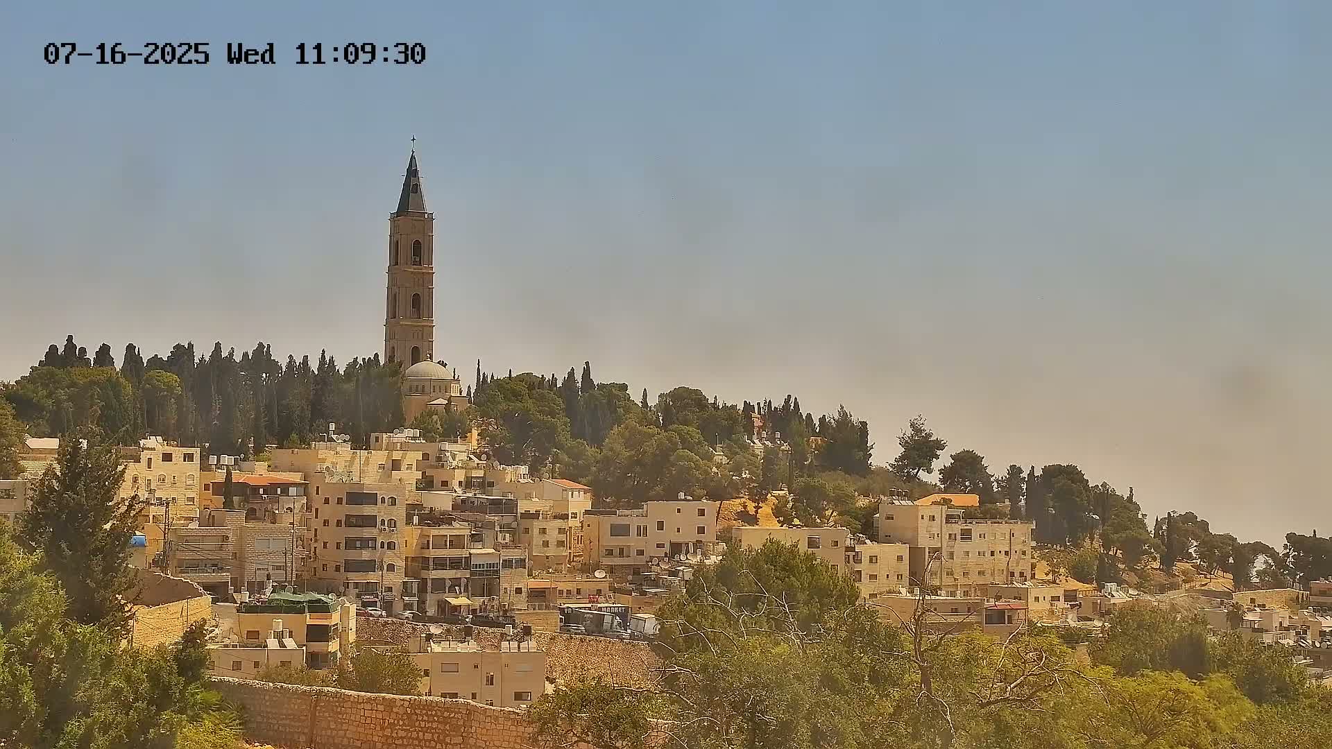 East Quds (East Jerusalem) Mount Olives Summit Live Cam - At-Tur, East Quds (East Jerusalem), Palestine