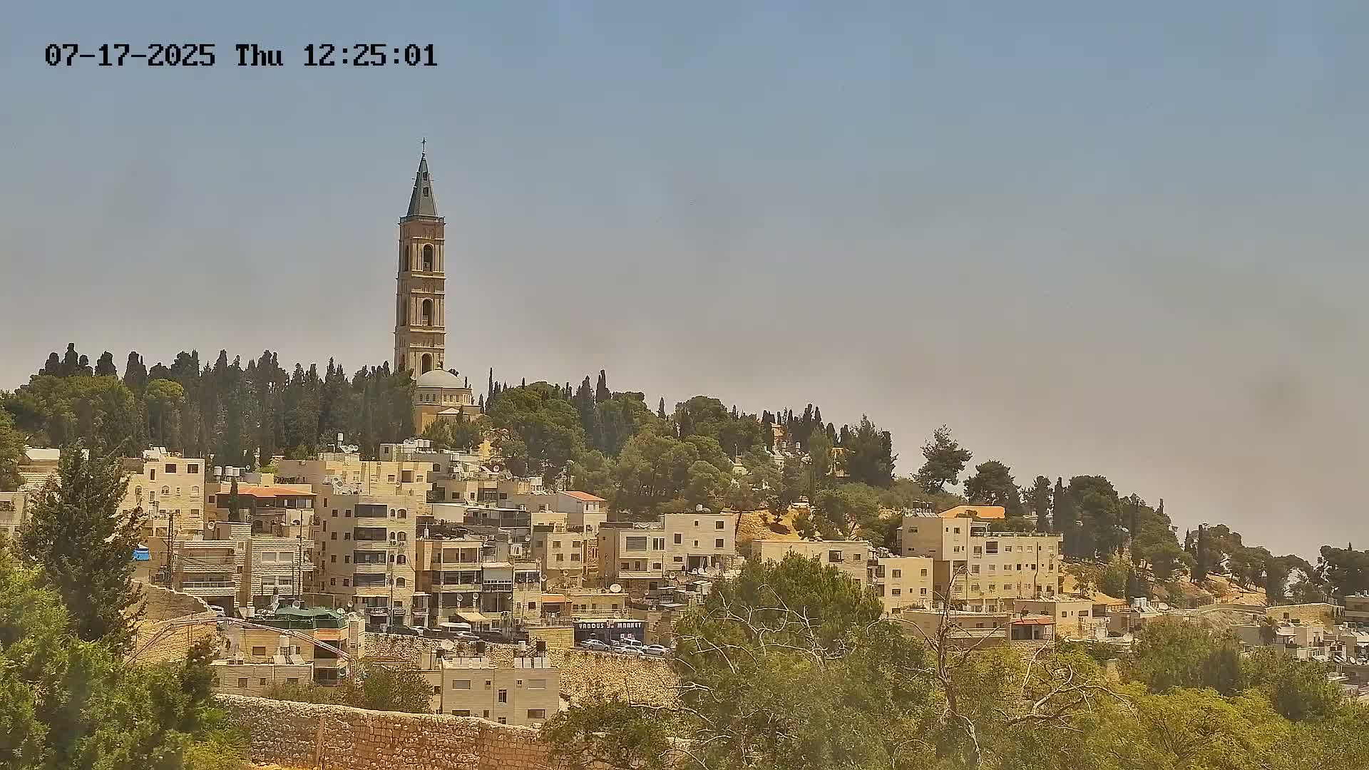 East Quds (East Jerusalem) Mount Olives Summit Live Cam - At-Tur, East Quds (East Jerusalem), Palestine