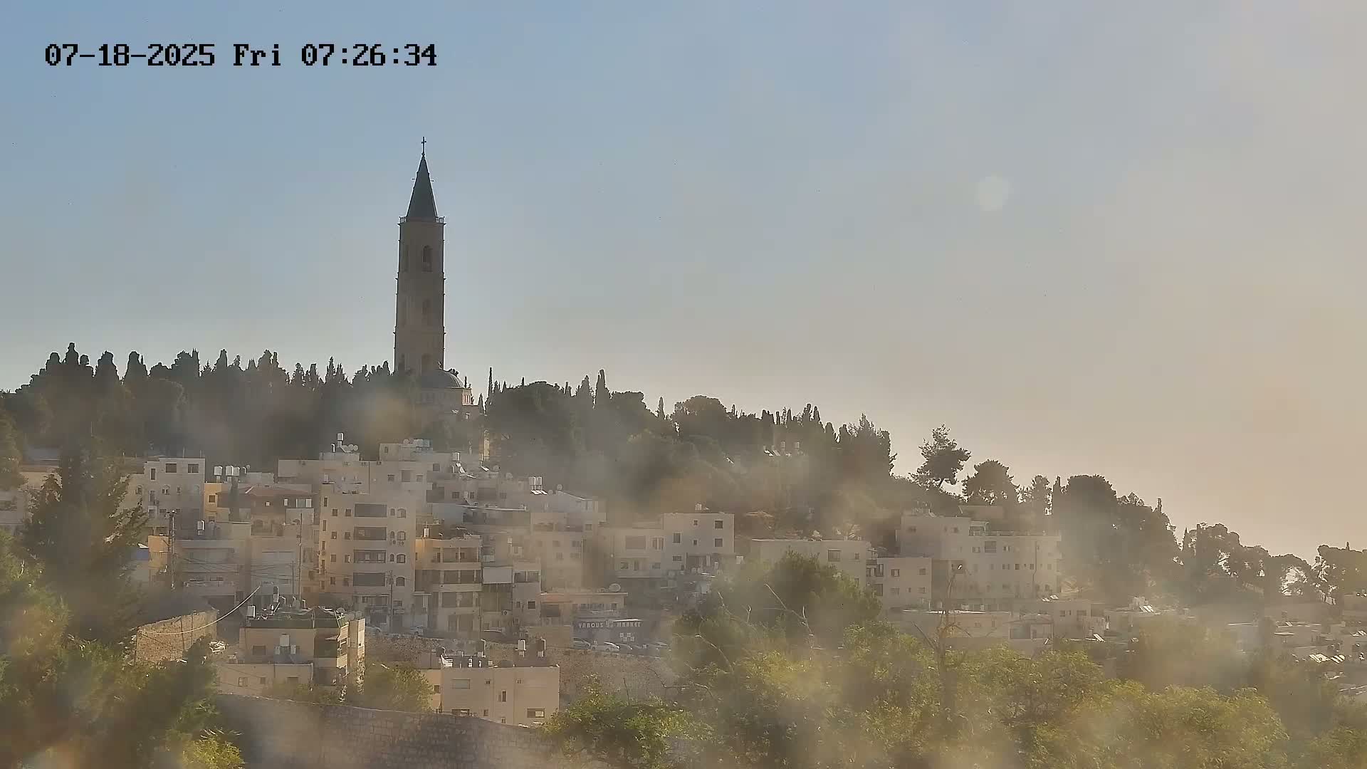 East Quds (East Jerusalem) Mount Olives Summit Live Cam - At-Tur, East Quds (East Jerusalem), Palestine