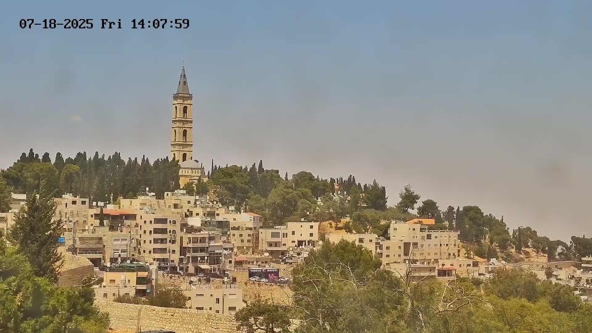 East Quds (East Jerusalem) Mount Olives Summit Live Cam - At-Tur, East Quds (East Jerusalem), Palestine