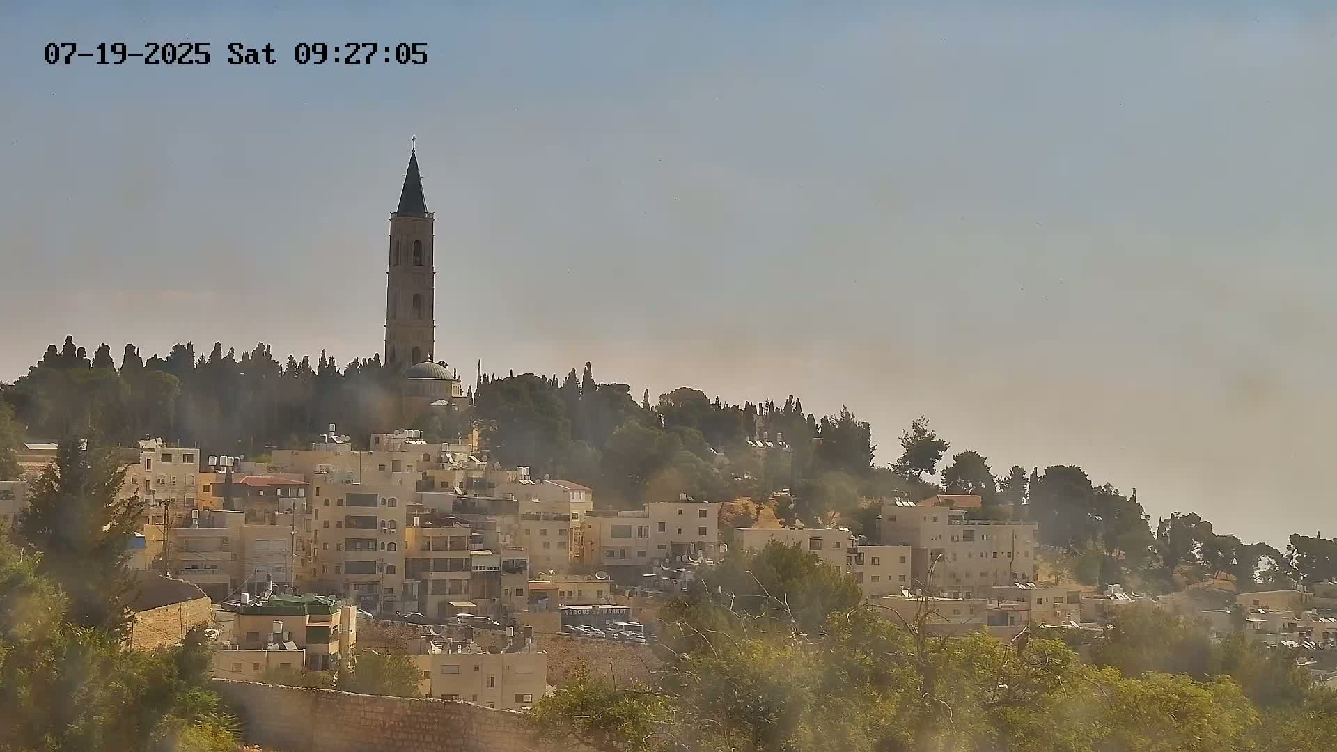 East Quds (East Jerusalem) Mount Olives Summit Live Cam - At-Tur, East Quds (East Jerusalem), Palestine