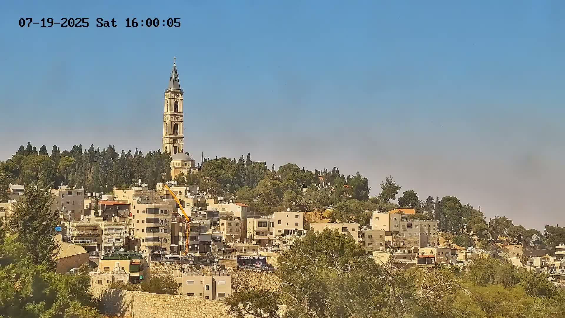 East Quds (East Jerusalem) Mount Olives Summit Live Cam - At-Tur, East Quds (East Jerusalem), Palestine