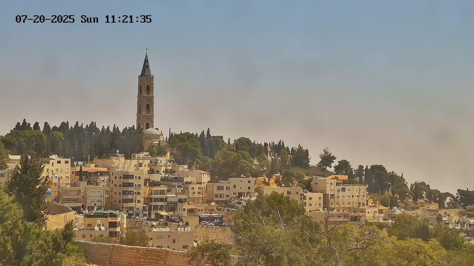 East Quds (East Jerusalem) Mount Olives Summit Live Cam - At-Tur, East Quds (East Jerusalem), Palestine