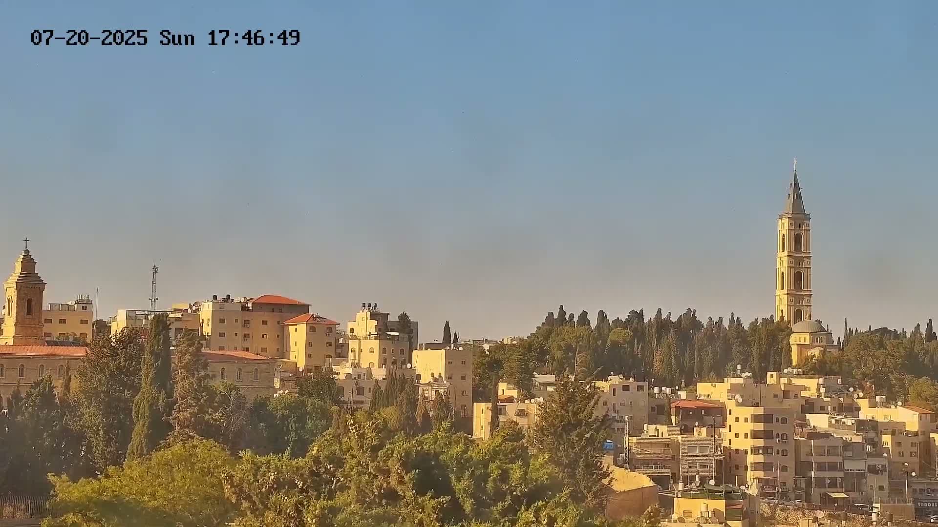 East Quds (East Jerusalem) Mount Olives Summit Live Cam - At-Tur, East Quds (East Jerusalem), Palestine
