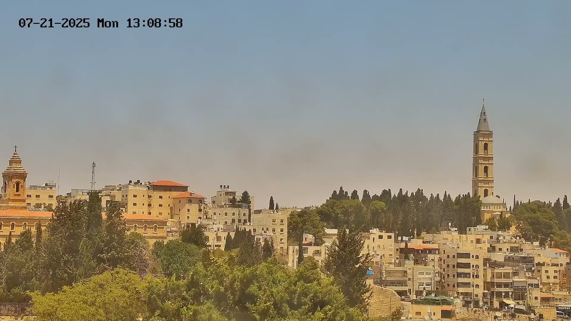 East Quds (East Jerusalem) Mount Olives Summit Live Cam - At-Tur, East Quds (East Jerusalem), Palestine