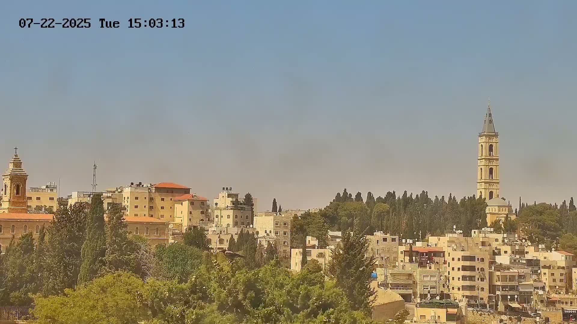 East Quds (East Jerusalem) Mount Olives Summit Live Cam - At-Tur, East Quds (East Jerusalem), Palestine