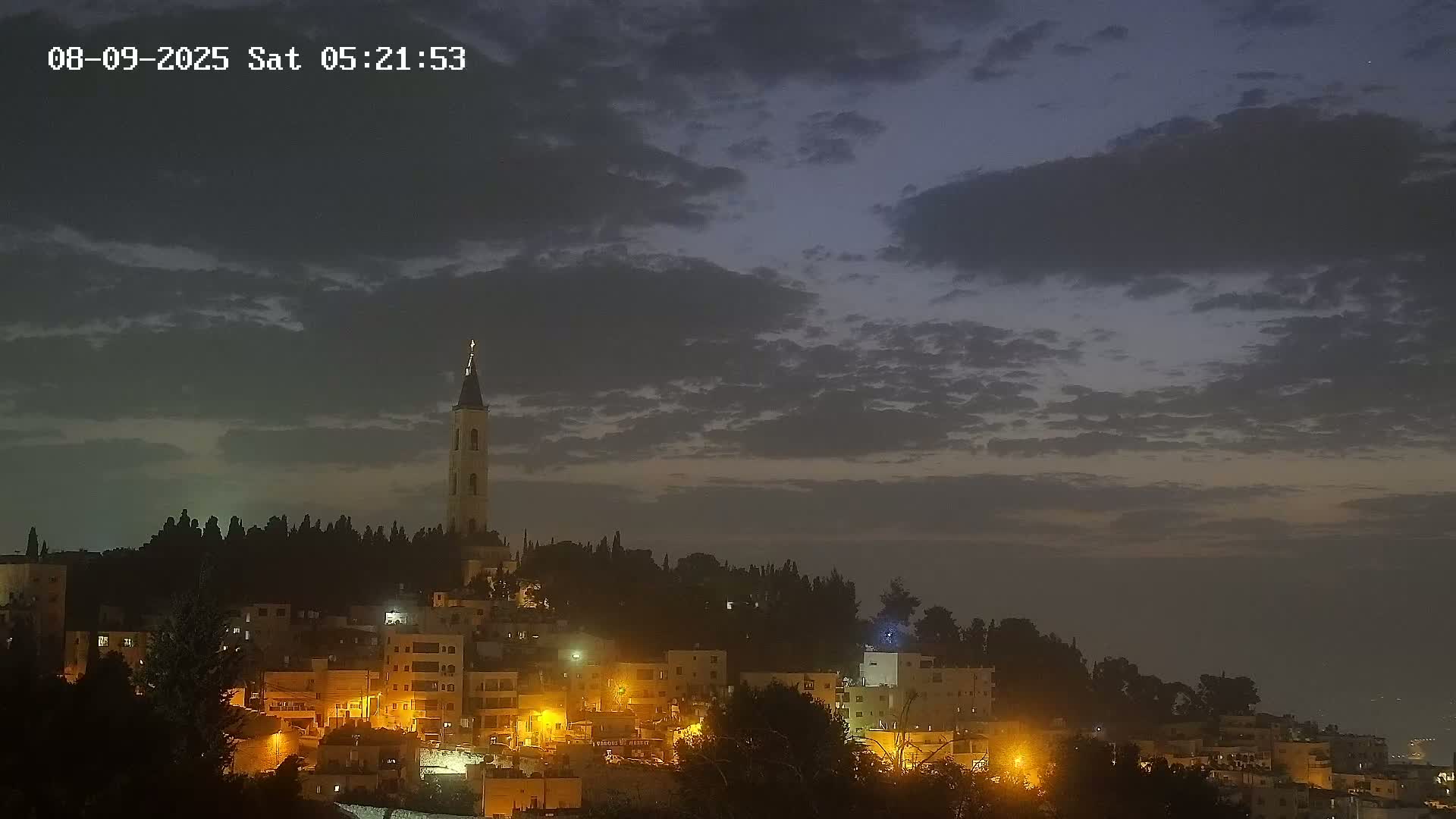 East Quds (East Jerusalem) Mount Olives Summit Live Cam - At-Tur, East Quds (East Jerusalem), Palestine