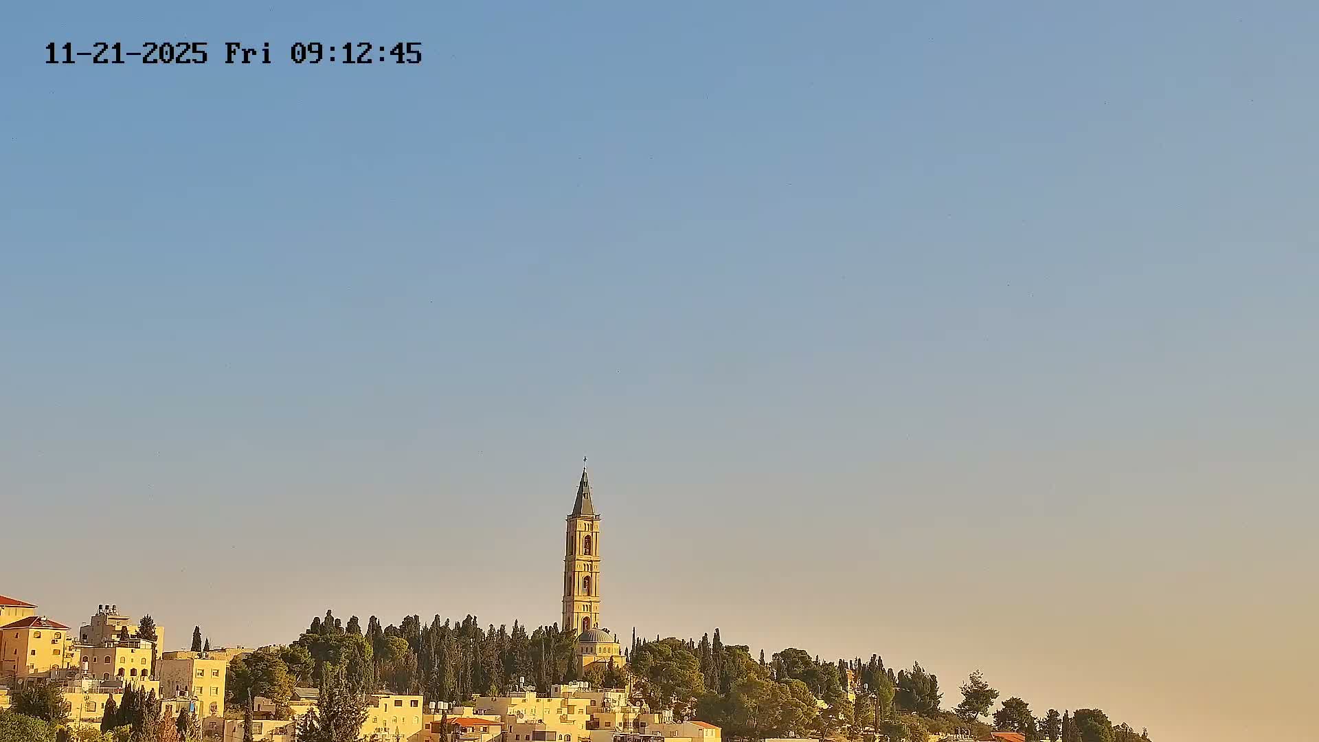 East Quds (East Jerusalem) Mount Olives Summit Live Cam - At-Tur, East Quds (East Jerusalem), Palestine