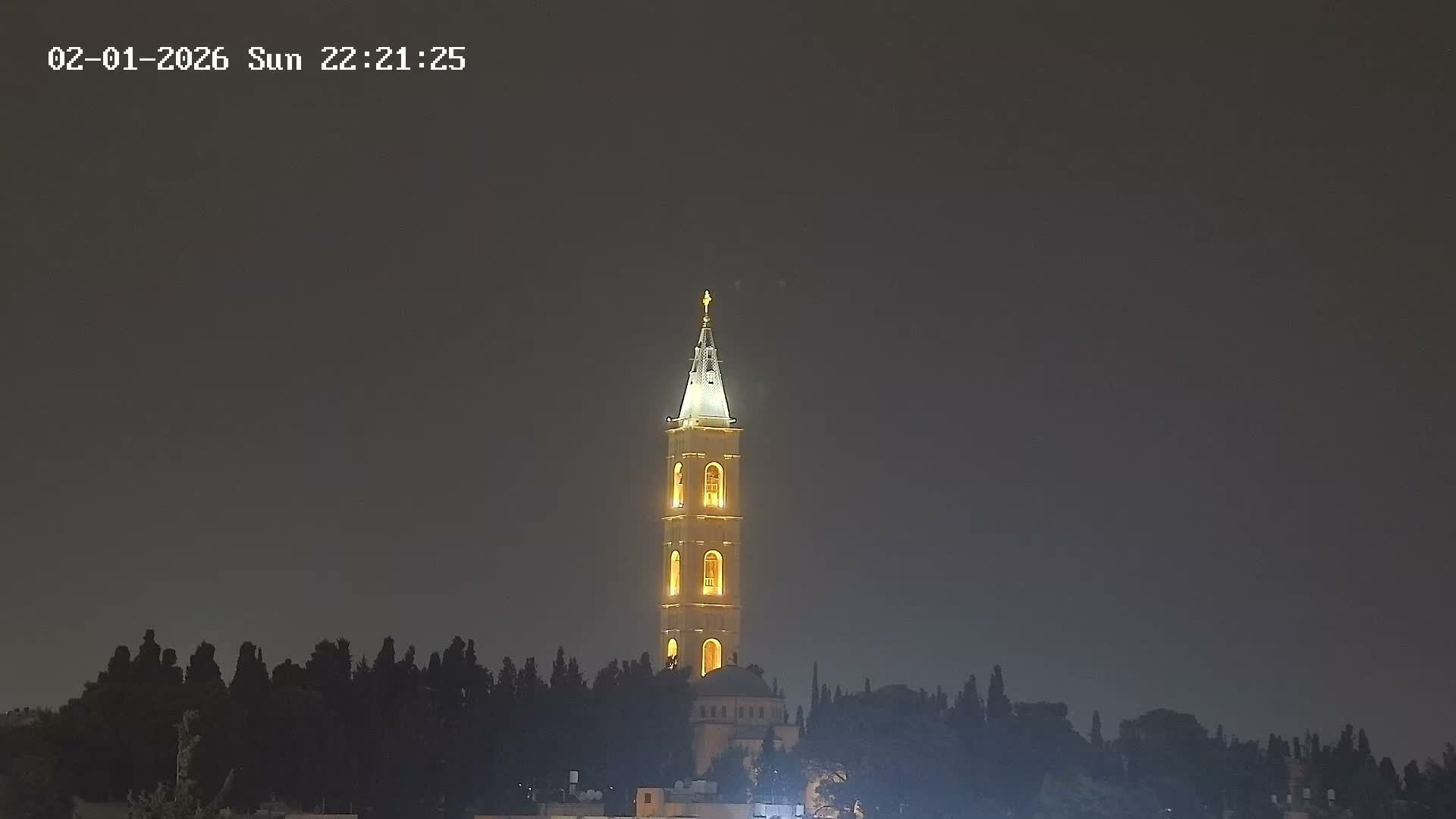 East Quds (East Jerusalem) Mount Olives Summit Live Cam - At-Tur, East Quds (East Jerusalem), Palestine