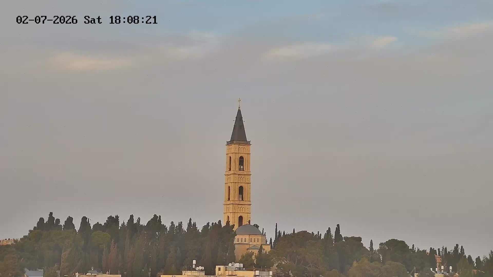 East Quds (East Jerusalem) Mount Olives Summit Live Cam - At-Tur, East Quds (East Jerusalem), Palestine