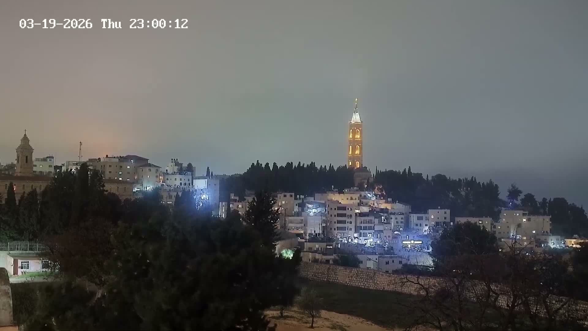 East Quds (East Jerusalem) Mount Olives Summit Live Cam - At-Tur, East Quds (East Jerusalem), Palestine