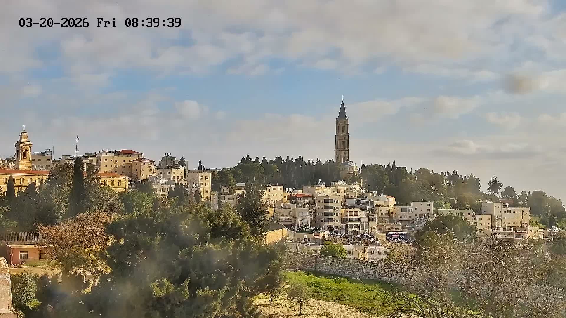 East Quds (East Jerusalem) Mount Olives Summit Live Cam - At-Tur, East Quds (East Jerusalem), Palestine