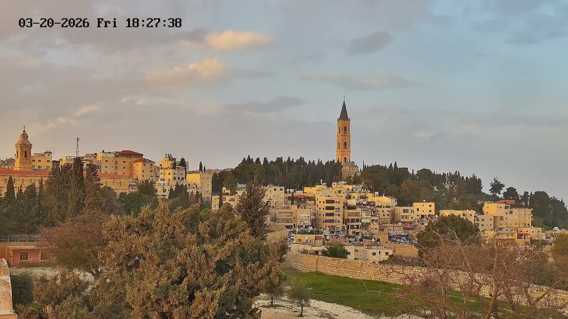 East Quds (East Jerusalem) Mount Olives Summit Live Cam - At-Tur, East Quds (East Jerusalem), Palestine