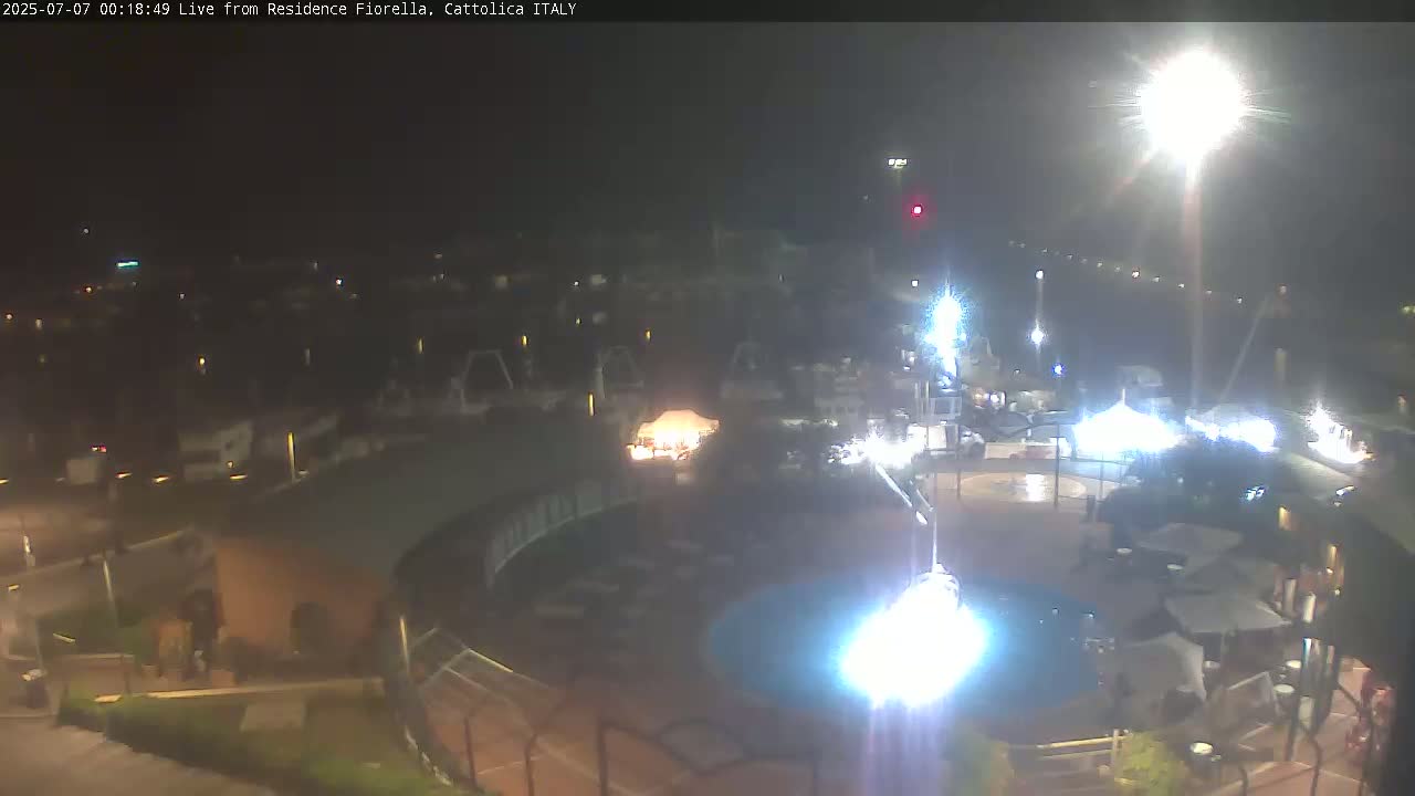 Cattolica Piazza del Porto Square & Yatch Club Marina of Cattolica Live Cam - Rimini, Emilia-Romagna, Italy 