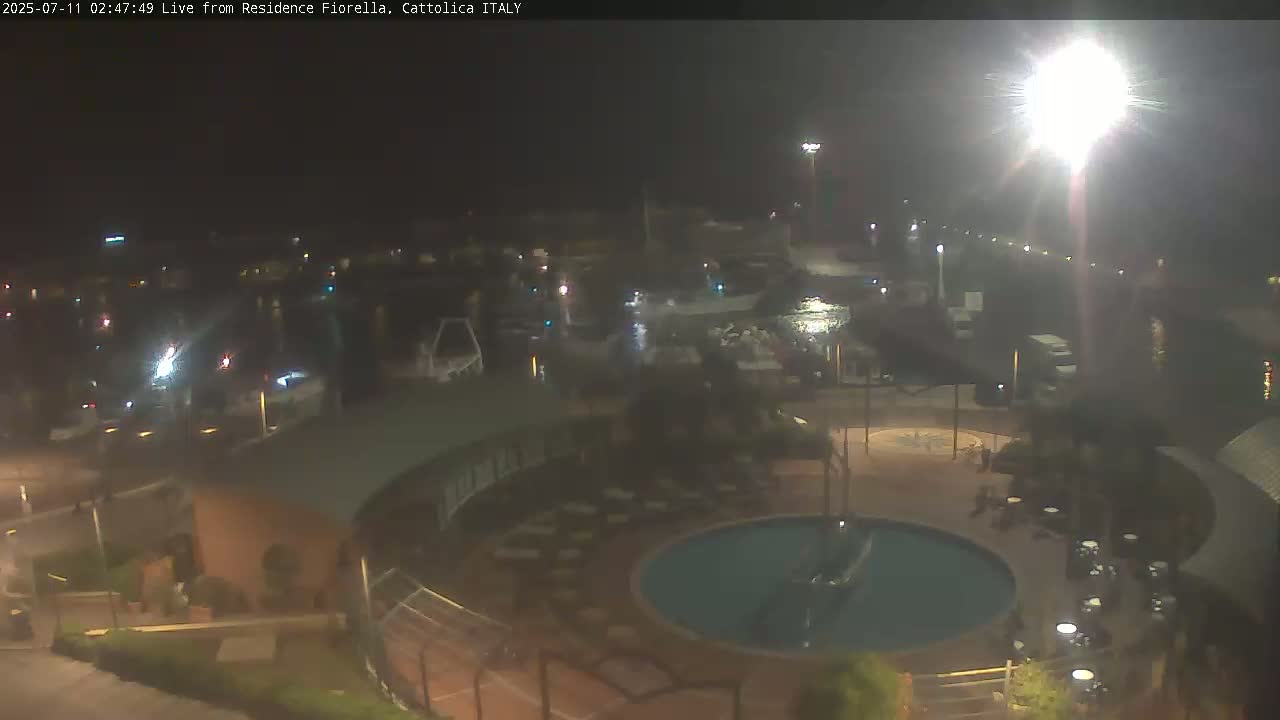 Cattolica Piazza del Porto Square & Yatch Club Marina of Cattolica Live Cam - Rimini, Emilia-Romagna, Italy 