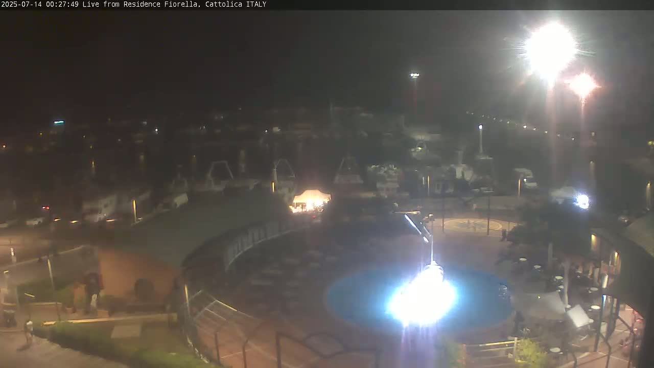 Cattolica Piazza del Porto Square & Yatch Club Marina of Cattolica Live Cam - Rimini, Emilia-Romagna, Italy 