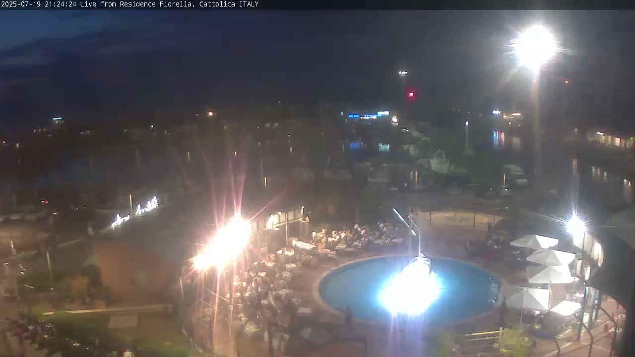Cattolica Piazza del Porto Square & Yatch Club Marina of Cattolica Live Cam - Rimini, Emilia-Romagna, Italy 