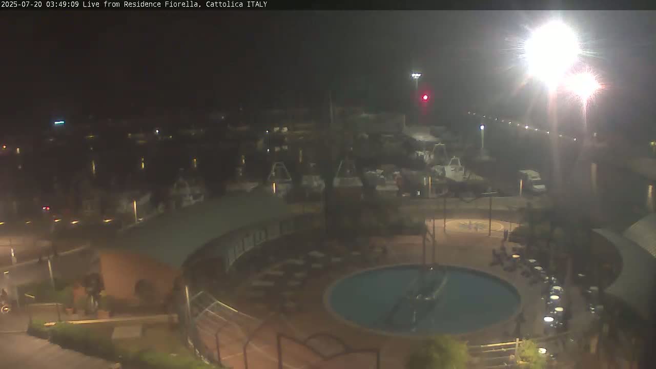 Cattolica Piazza del Porto Square & Yatch Club Marina of Cattolica Live Cam - Rimini, Emilia-Romagna, Italy 