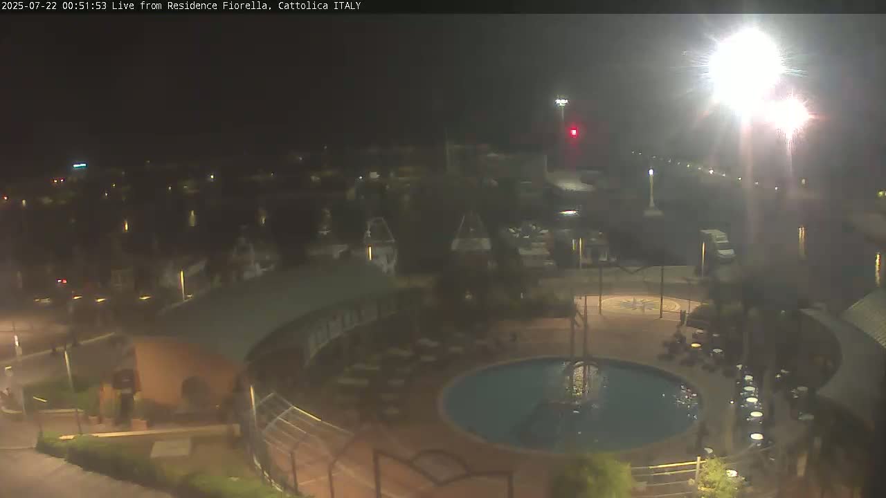 Cattolica Piazza del Porto Square & Yatch Club Marina of Cattolica Live Cam - Rimini, Emilia-Romagna, Italy 