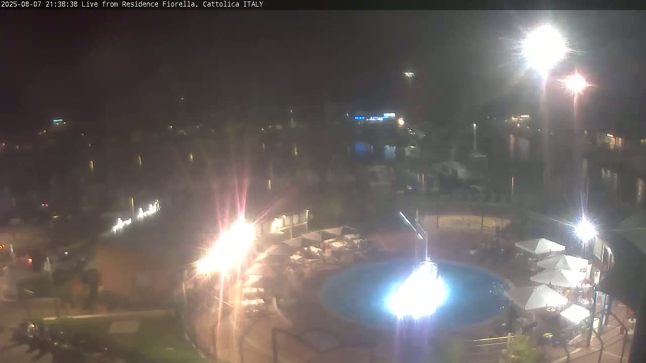 Cattolica Piazza del Porto Square & Yatch Club Marina of Cattolica Live Cam - Rimini, Emilia-Romagna, Italy 
