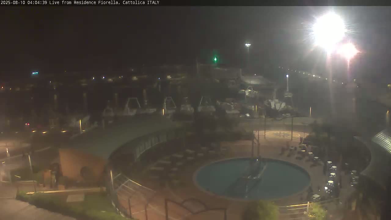 Cattolica Piazza del Porto Square & Yatch Club Marina of Cattolica Live Cam - Rimini, Emilia-Romagna, Italy 