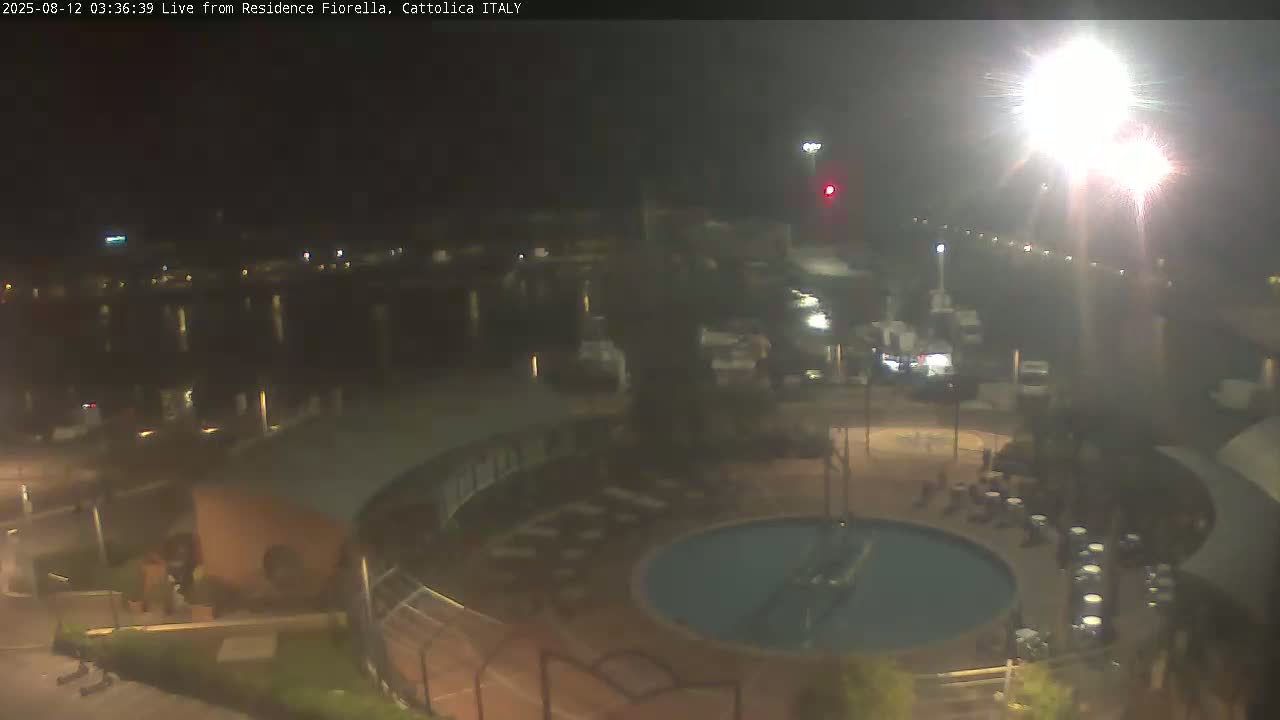 Cattolica Piazza del Porto Square & Yatch Club Marina of Cattolica Live Cam - Rimini, Emilia-Romagna, Italy 