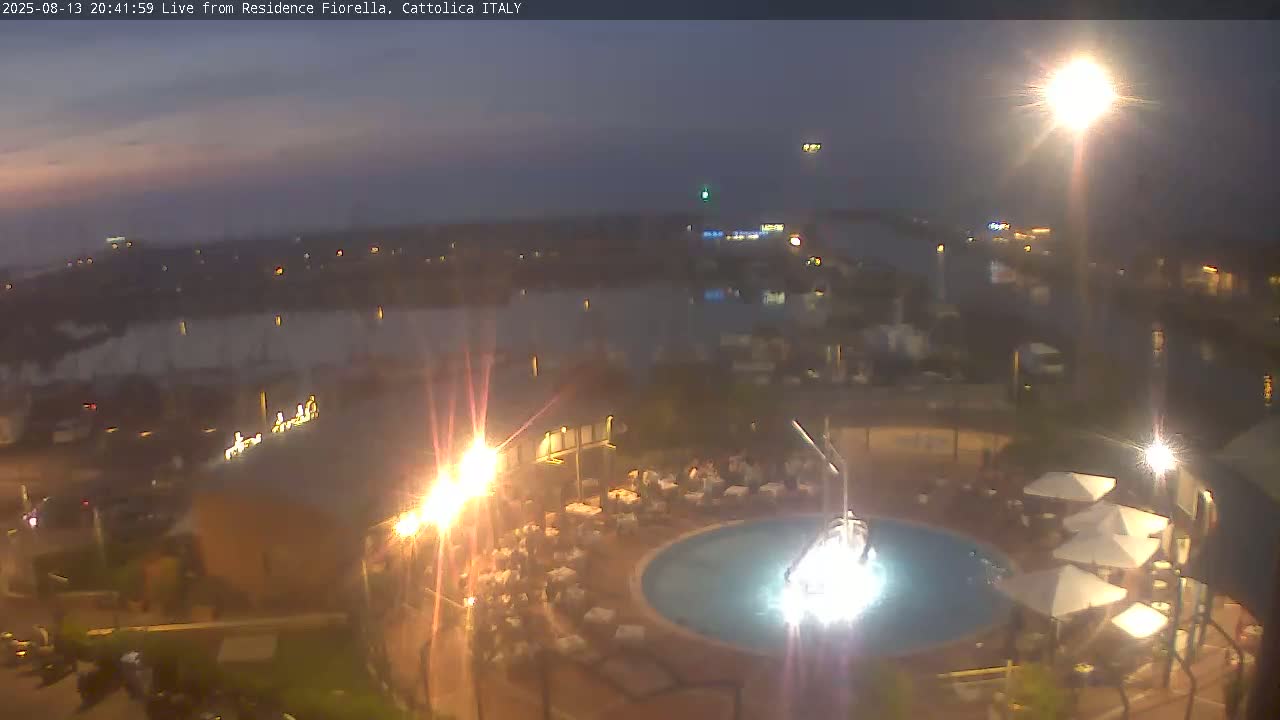 Cattolica Piazza del Porto Square & Yatch Club Marina of Cattolica Live Cam - Rimini, Emilia-Romagna, Italy 