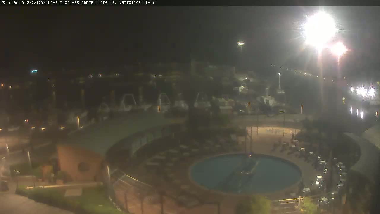 Cattolica Piazza del Porto Square & Yatch Club Marina of Cattolica Live Cam - Rimini, Emilia-Romagna, Italy 