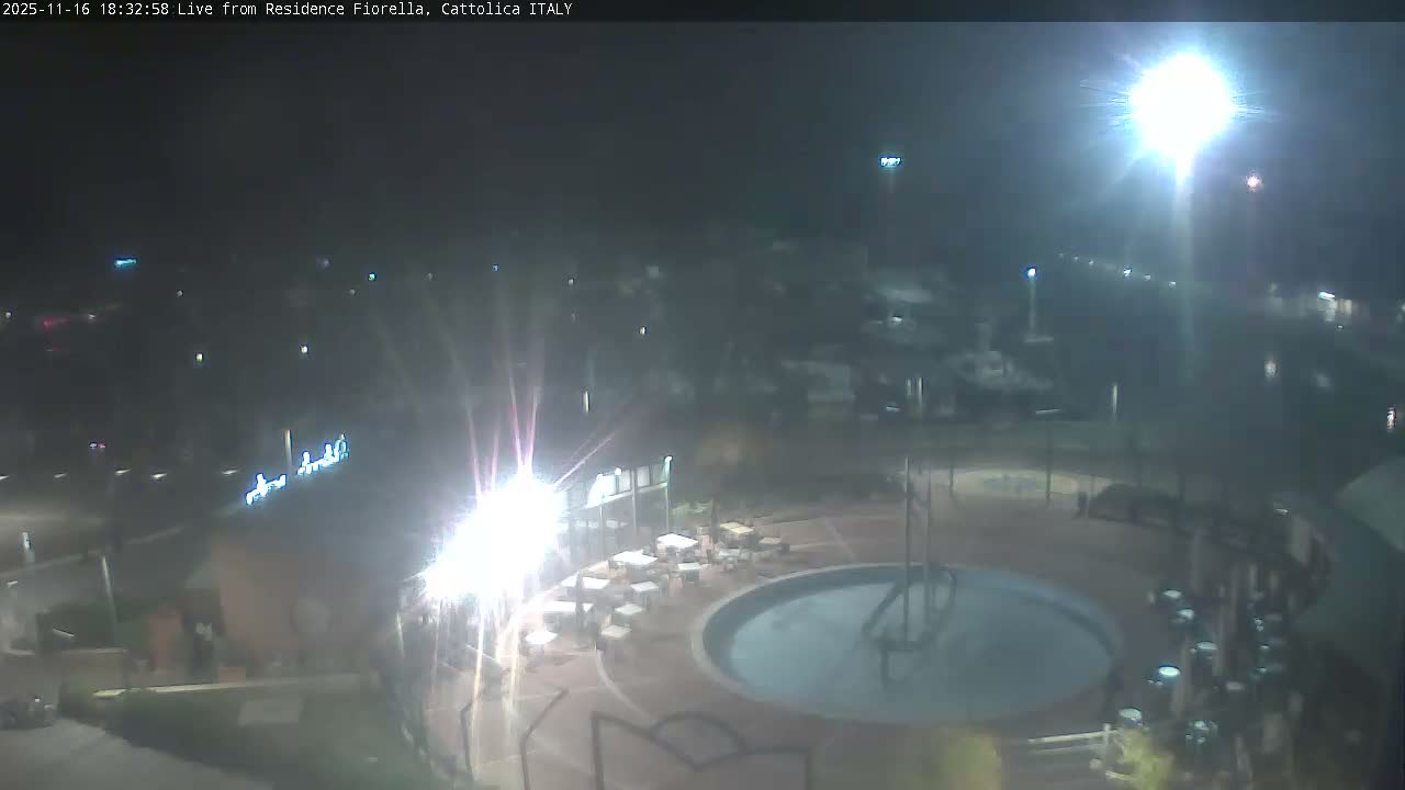 Cattolica Piazza del Porto Square & Yatch Club Marina of Cattolica Live Cam - Rimini, Emilia-Romagna, Italy 