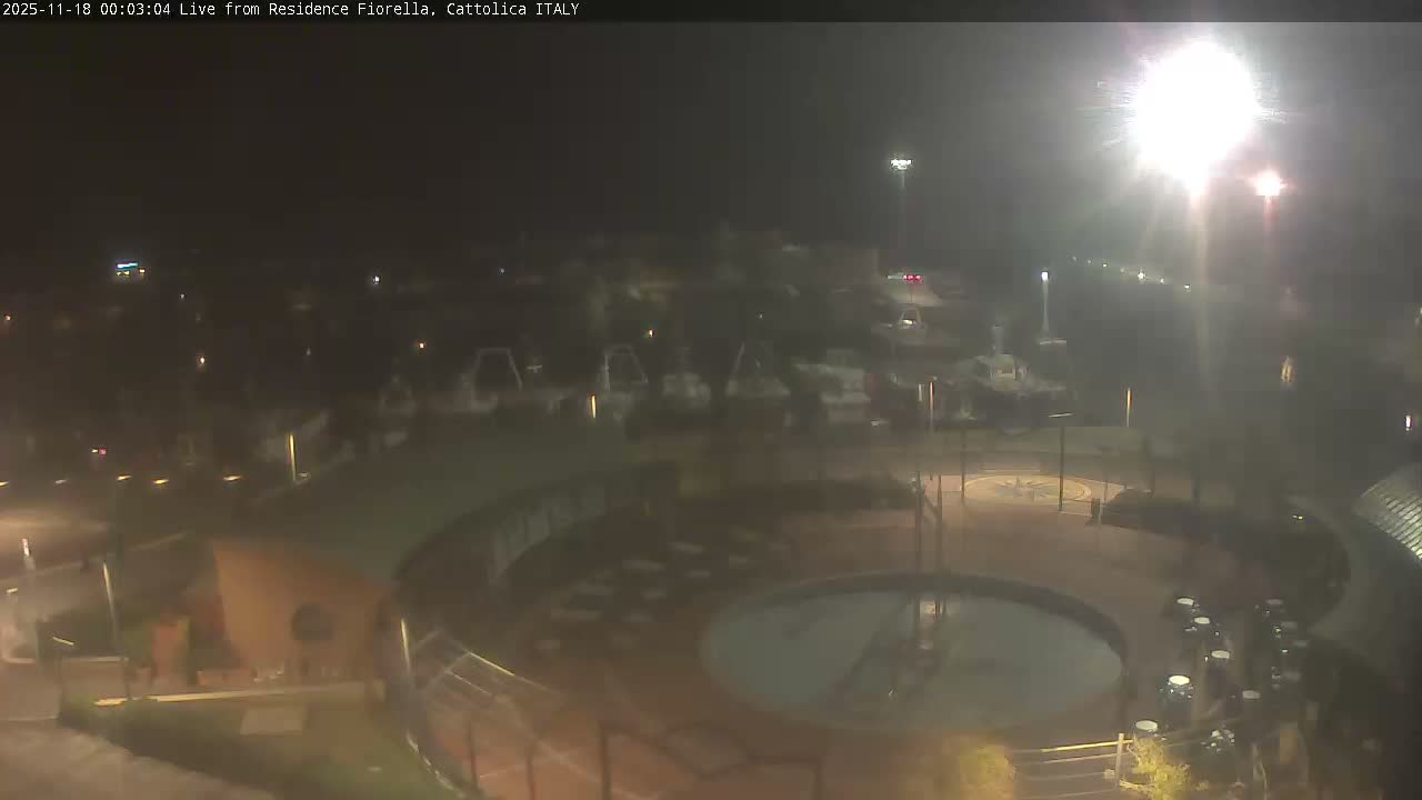 Cattolica Piazza del Porto Square & Yatch Club Marina of Cattolica Live Cam - Rimini, Emilia-Romagna, Italy 