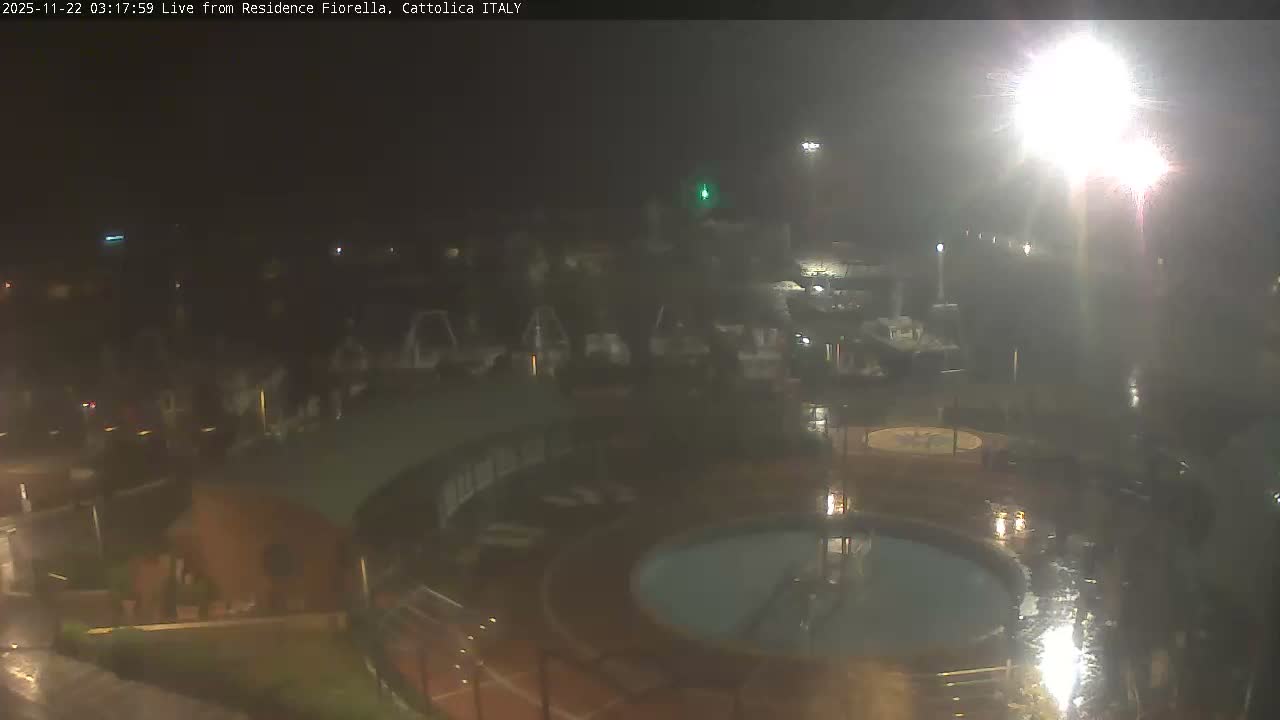 Cattolica Piazza del Porto Square & Yatch Club Marina of Cattolica Live Cam - Rimini, Emilia-Romagna, Italy 