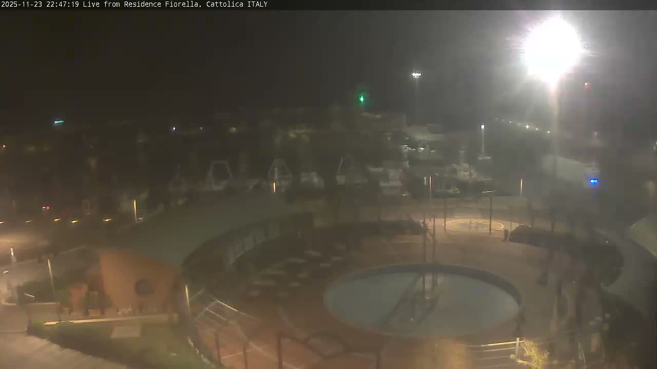 Cattolica Piazza del Porto Square & Yatch Club Marina of Cattolica Live Cam - Rimini, Emilia-Romagna, Italy 