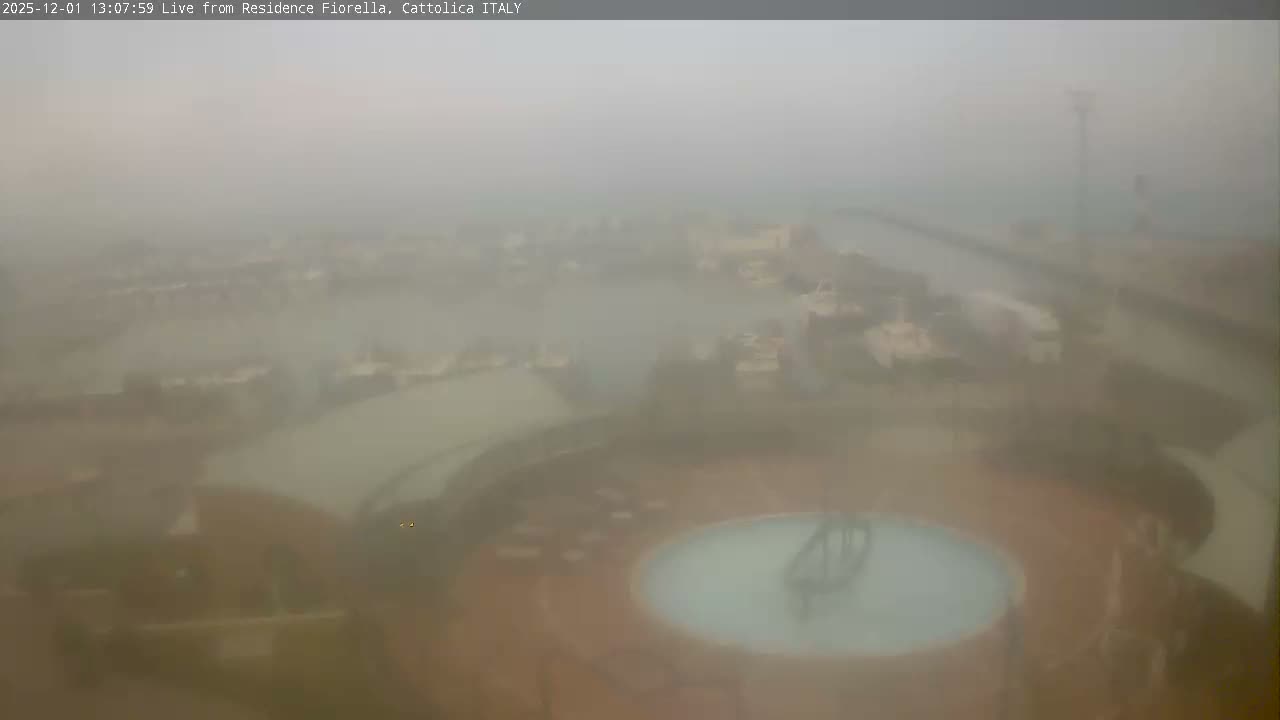 Cattolica Piazza del Porto Square & Yatch Club Marina of Cattolica Live Cam - Rimini, Emilia-Romagna, Italy 