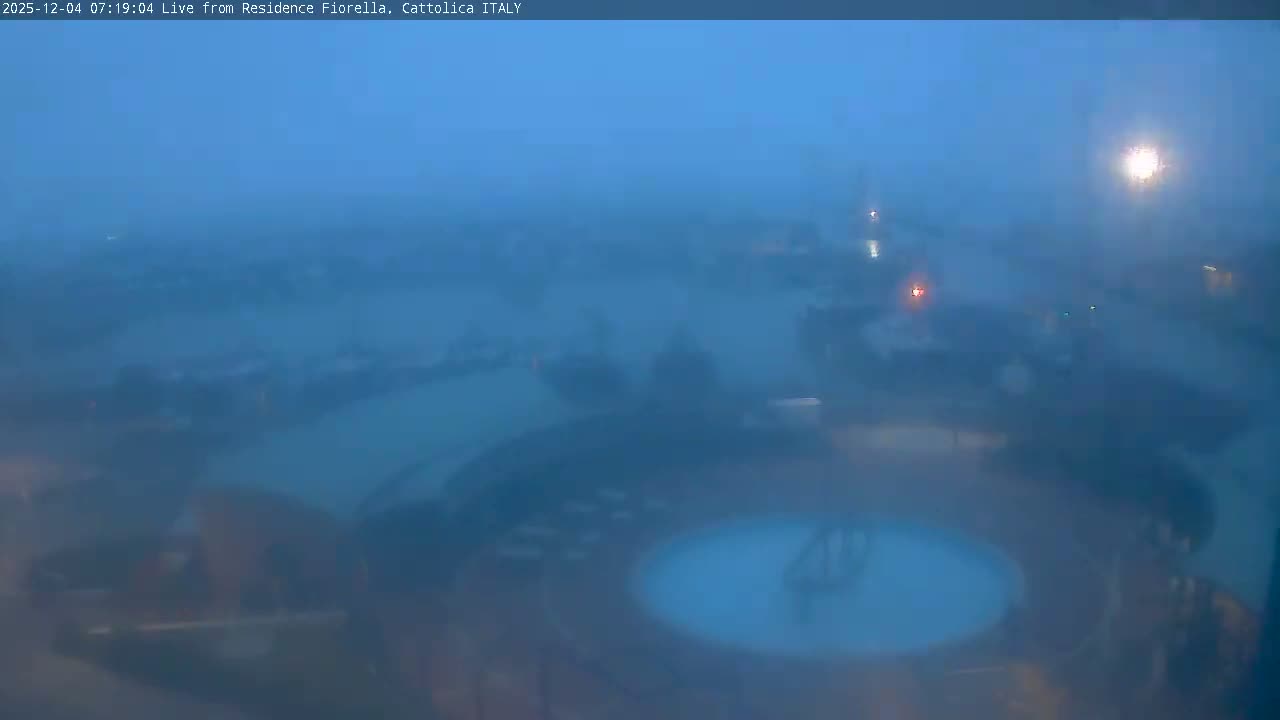 Cattolica Piazza del Porto Square & Yatch Club Marina of Cattolica Live Cam - Rimini, Emilia-Romagna, Italy 