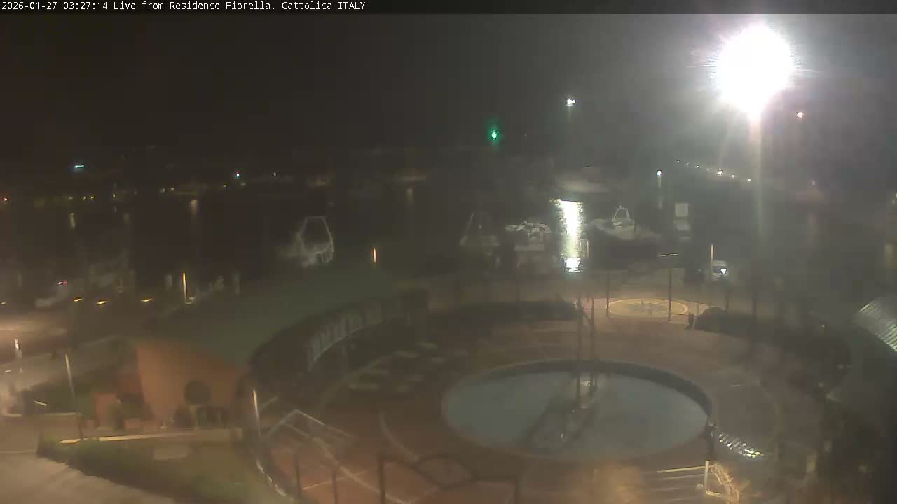 Cattolica Piazza del Porto Square & Yatch Club Marina of Cattolica Live Cam - Rimini, Emilia-Romagna, Italy 