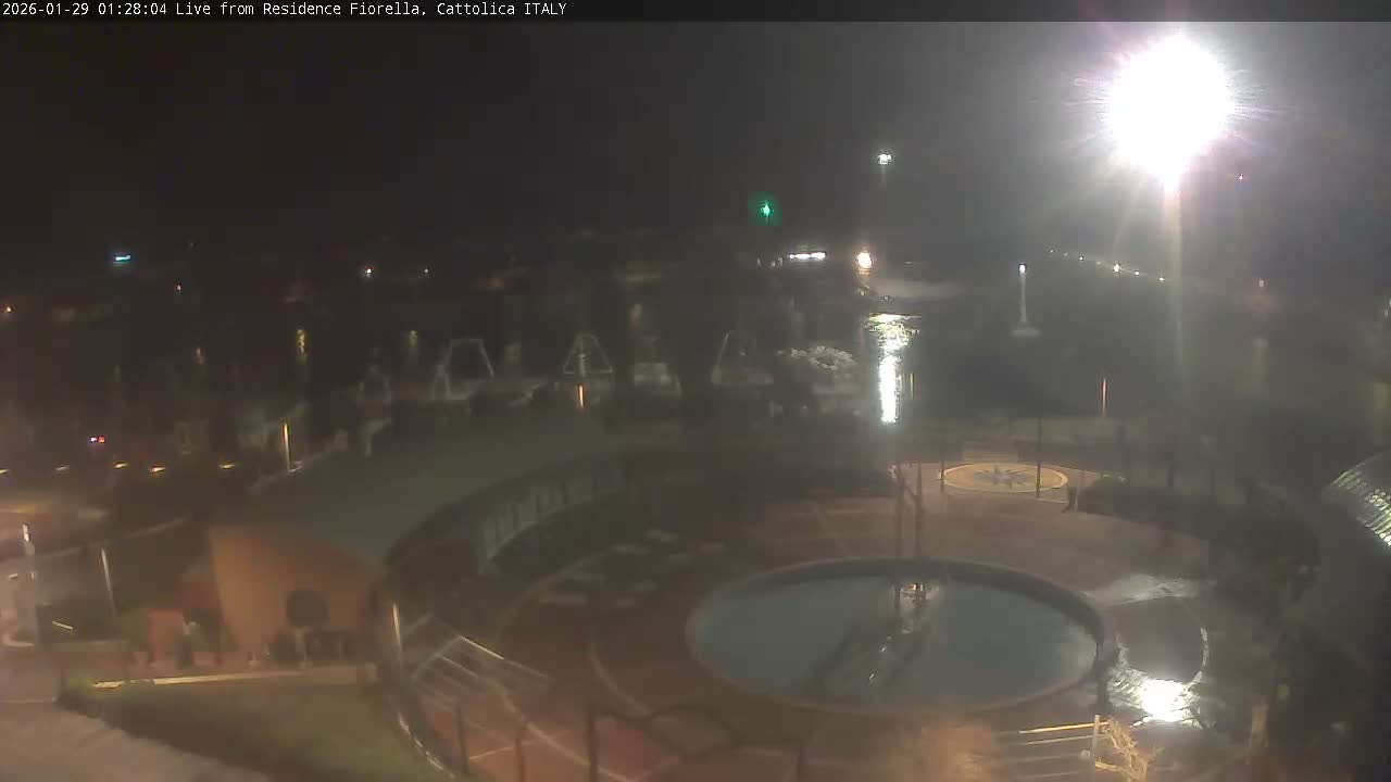 Cattolica Piazza del Porto Square & Yatch Club Marina of Cattolica Live Cam - Rimini, Emilia-Romagna, Italy 