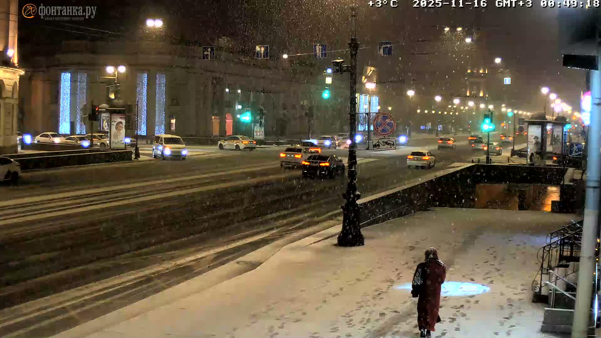 St. Petersburg, Nevskiy Avenue Live Cam - Dvortsovy, Tsentralny, Saint Petersburg, Northwestern (Severo-Zapadnyy), Russia