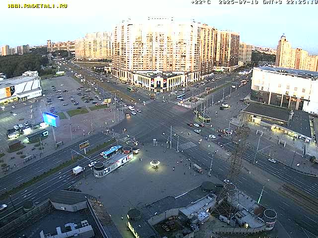 Prospekt KolomyazhskiyXIspytateley Junc. & City Mall & Primorsky Dsct Skyline  Live Cam- Komendantsky Aerodrom, Primorsky, Saint Petersburg, Northwestern (Severo-Zapadnyy), Russia