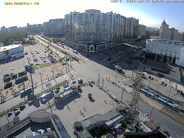 Prospekt KolomyazhskiyXIspytateley Junc. & City Mall & Primorsky Dsct Skyline  Live Cam- Komendantsky Aerodrom, Primorsky, Saint Petersburg, Northwestern (Severo-Zapadnyy), Russia