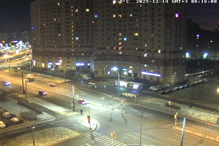 Prospekt KolomyazhskiyXIspytateley Junc. & City Mall & Primorsky Dsct Skyline  Live Cam- Komendantsky Aerodrom, Primorsky, Saint Petersburg, Northwestern (Severo-Zapadnyy), Russia